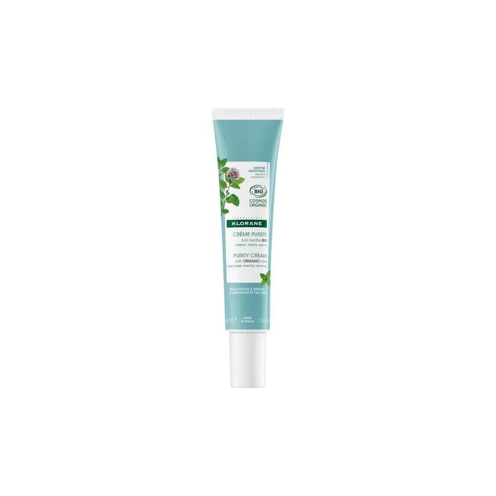 Klorane Crema Purificante alla Menta BIO Viso 40 ml