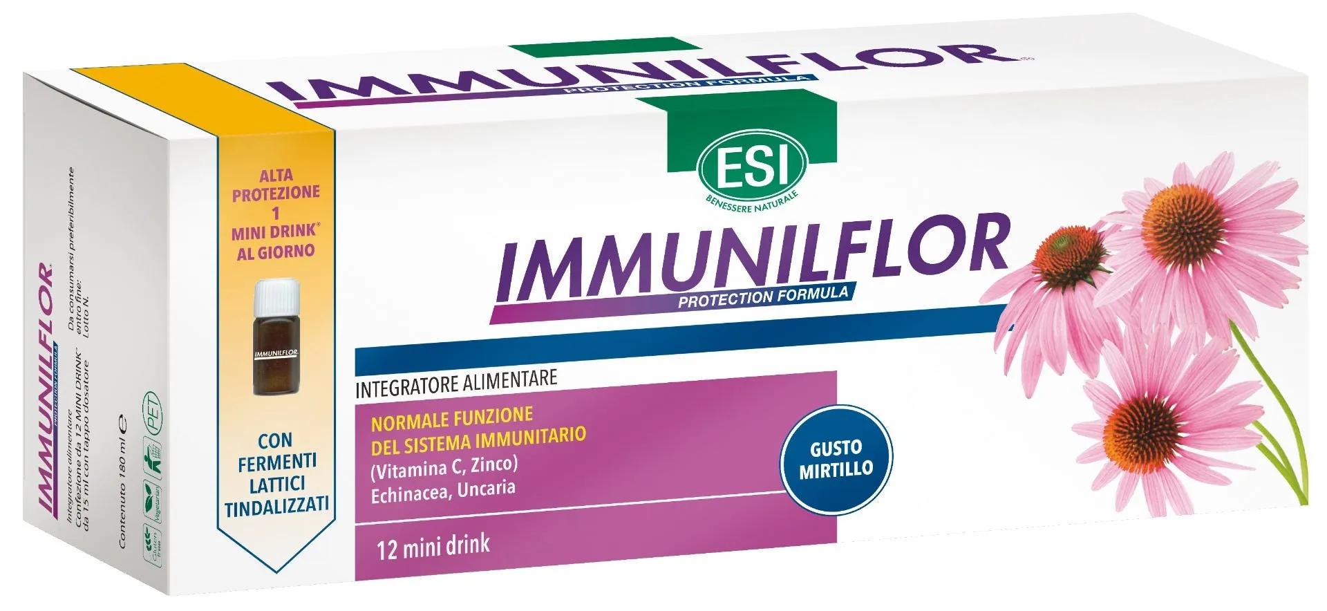 Esi Immunilflor Integratore Difese Immunitarie 12 Mini Drink