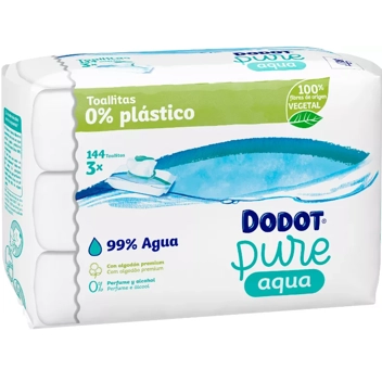 Dodot Toallitas Aqua Plastic Free 3x48 uds