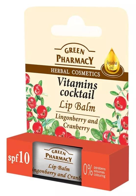 Green Pharmacy Vitamin Cocktail Balsamo per labbra 3,6 gr