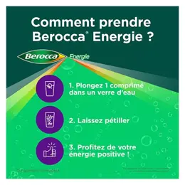 Berocca Energie Cassis Vitamine B et C Magnésium Zinc 45 comprimés effervescents