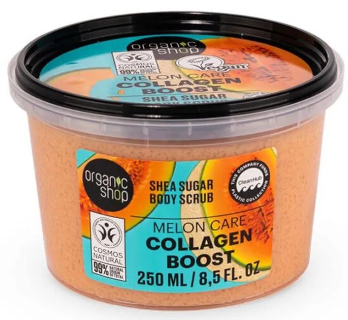 Organic Shop Kollagen-Boosting Melonen- und Shea-Zucker-Körperpeeling 250 ml