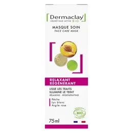 Dermaclay Masque Visage Soin Relaxant Régénérant Bio 75ml