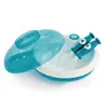 dBb Remond Assiette Garde au Chaud Turquoise + Couverts