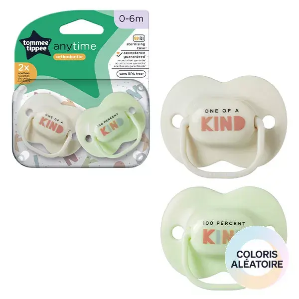 Tommee Tippee Closer To Nature Anytime Sucette 0-6m Lot de 2