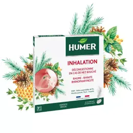 Humer Inhalation rhume et nez bouché dès 7 ans 8 comprimés effervescents