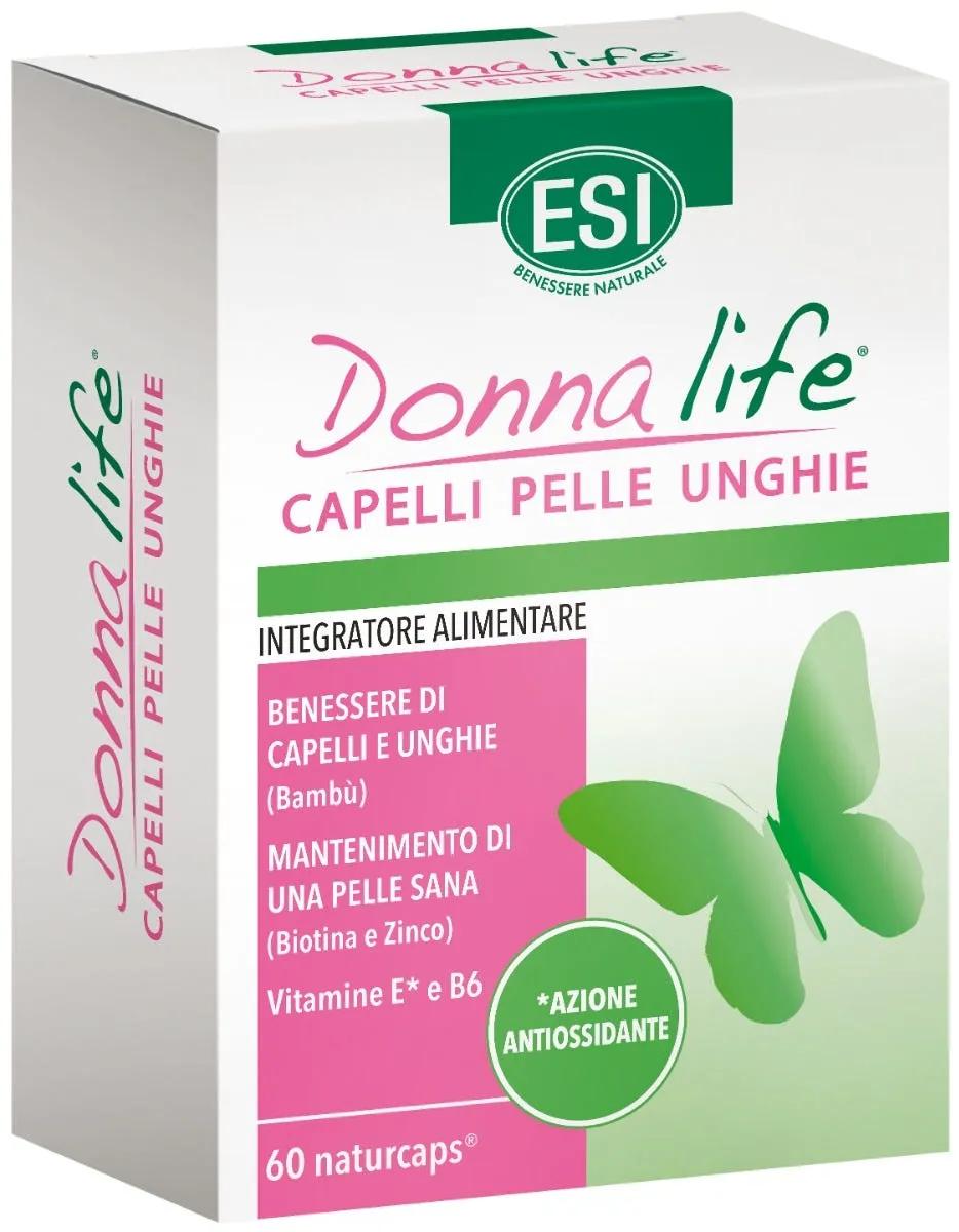 Esi Donna Life Capelli Pelle Unghie Integratore Antiossidante 60 Naturcaps