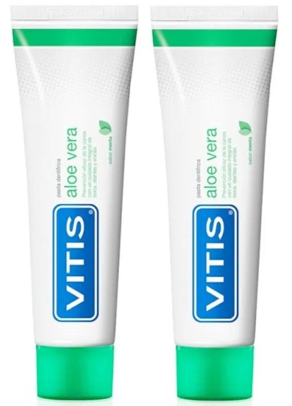 Dentifrice Vitis Aloe Vera Saveur Menthe 2x100 ml