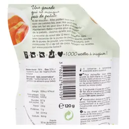 Popote Les Légumes Gourde Purée Patae Douce +6m Bio 120g