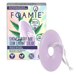 Foamie Soin du Corps Lavant 2 en 1 Chanvre et Lavande 80g