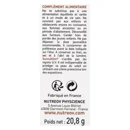 Nutreov Physcience Sunsublim Bronzage Peau Claire 28 capsules