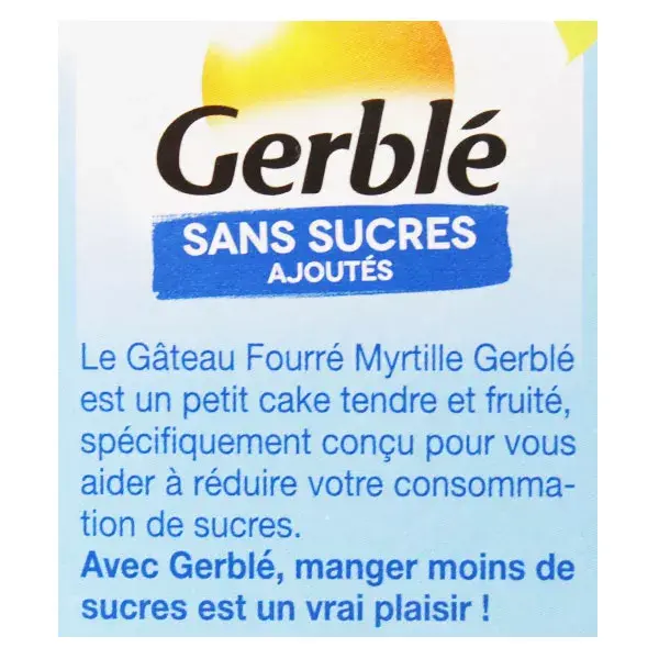 Gerblé without Added Sugars Blueberry Filled Cake 150g