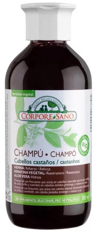 Corpore Sano Champú Henna Cabello Castaño 300 ml