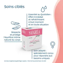 Saugella Poligyn Lingette Intime Nettoyante - 10 unités