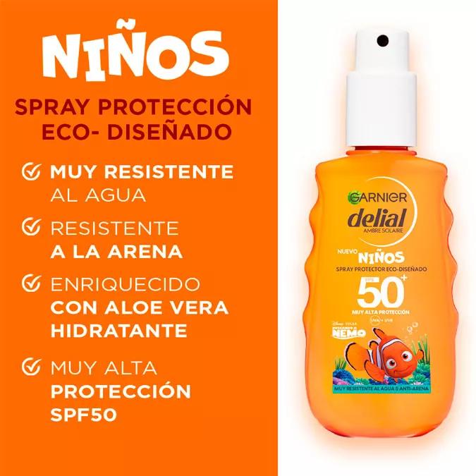 Garnier Delial Nemo Protector Eco-Diseñado Niños SPF50 Spray 150 ml 