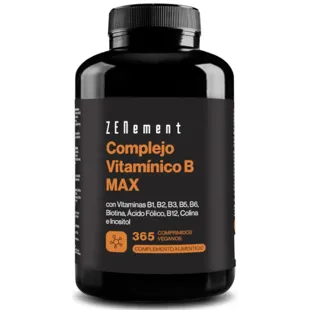 ZENement Complexo de Vitamina B MAX 365 Comprimidos Veganos