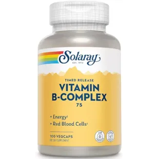Solaray B-Complex 75 100 Vegetable Capsules