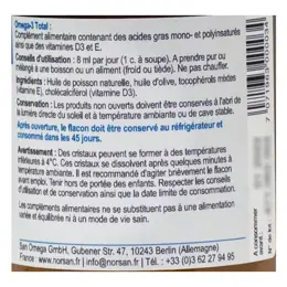 Norsan Oméga 3 Total Nature 2000mg Huile de Poisson 200ml