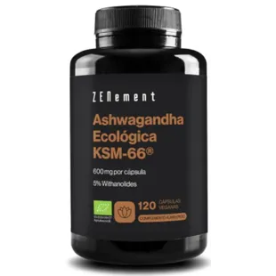 ZENement Ashwagandha Orgânico KSM-66 120 Cápsulas Veganas