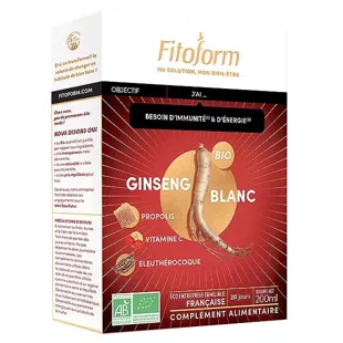 Fitoform Ginseng Propoli Eleuterococco Bio Integratore Alimentare 20 fialette + 10 Offerte