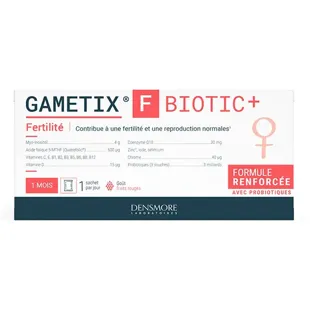 Gametix F Biotic+ - Fertilità - Formula potenziata con probiotici - 30 bustine