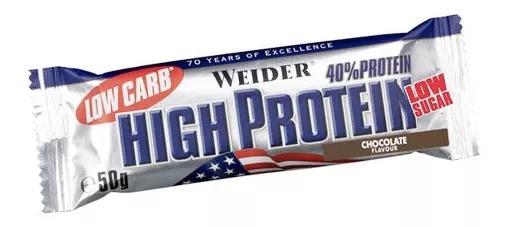 Weider Barrita 40% Protein Low Carb Bar Chocolate 1 ud 50 gr