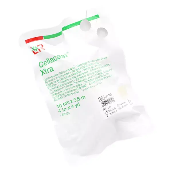 L & R Cellacast Xtra resin under bag + gloves 3, 6mx10cm cream LPP band