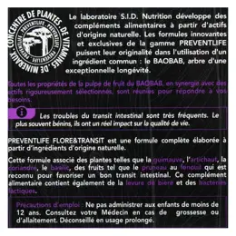 SID Nutrition PreventLife Flore & Transit 30 comprimés