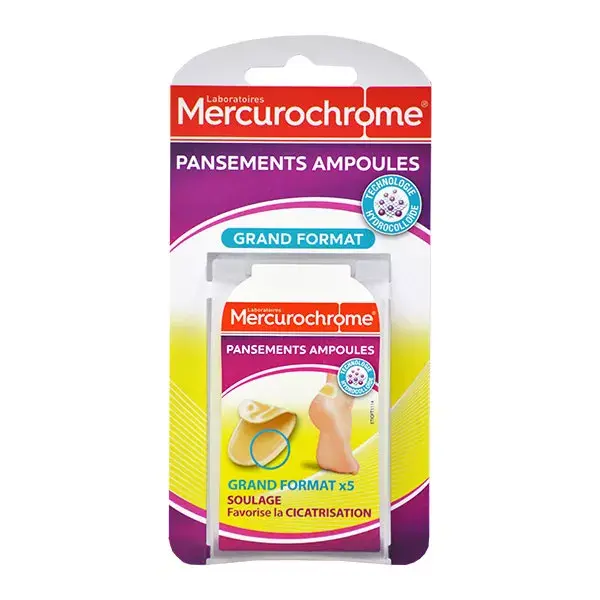 Mercurochrome Blister Dressings Large 5 packs