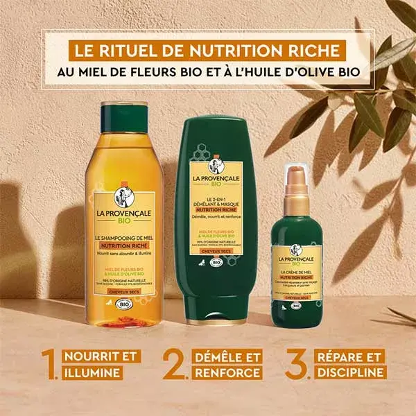 La Provençale Nutrition Riche 2-in-1 Detangling Conditioner and Organic Mask 200ml