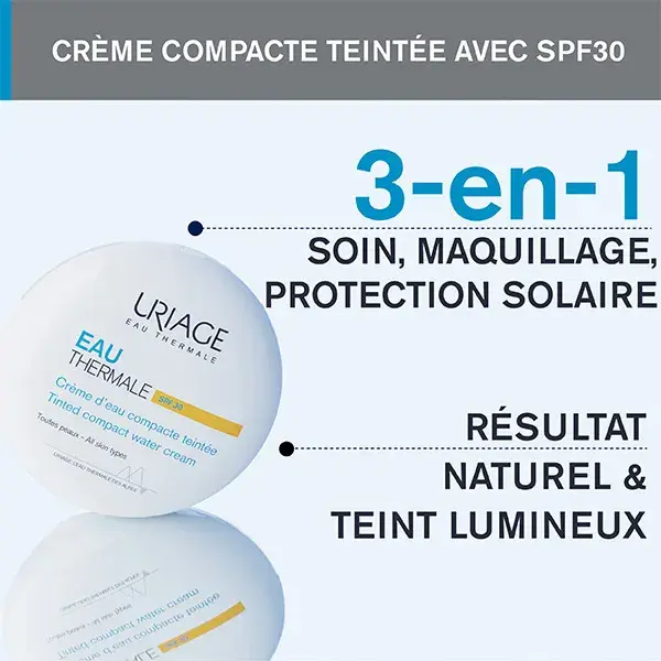 Uriage Eau Thermale Crème d'Eau Compacte Teintée Hydratante SPF30 10gr