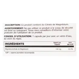 Solaray Citrate de Magnésium 90 capsules végétales