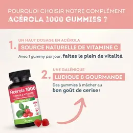 Vitavea Acerola 1000mg Vitamine C Tonus & Vitalité 30 gummies