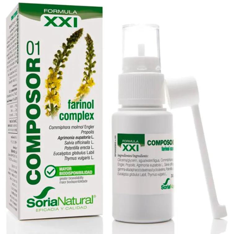 Composor 1 Farinol Complex 30ml Soria Natural SXXI