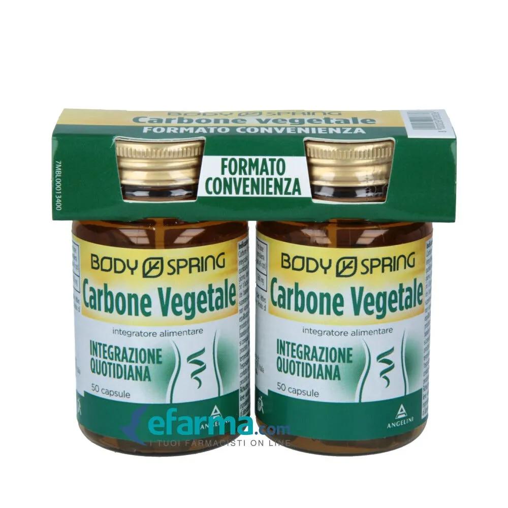 Body Spring Carbone Vegetale Integratore 2x50 Capsule