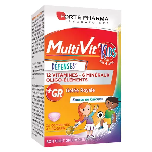 Forté Pharma Multivit' Defense Kids 30 Chewable Tablets