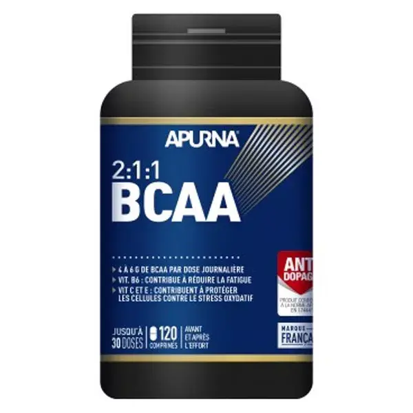 Apurna BCAA 2.1.1. Frutos Rojos 120 comprimidos