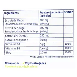 Ymea Ménopause Bouffées de Chaleur et Ventre Plat 128 Gélules