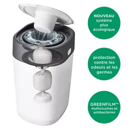 Tommee Tippee Twist & Click Poubelle à Couches Blanc