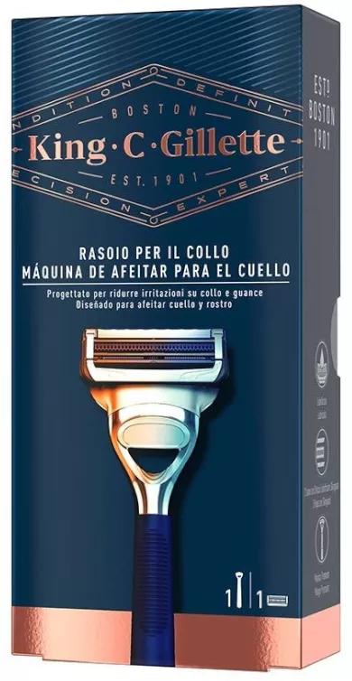 Gillette King C. Macchina speciale per collo + 1 ricambio