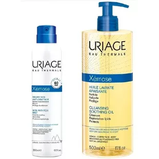 Uriage Xémose Aceite Limpiador 500 ml + Bruma SOS Antiprurito 200 ml