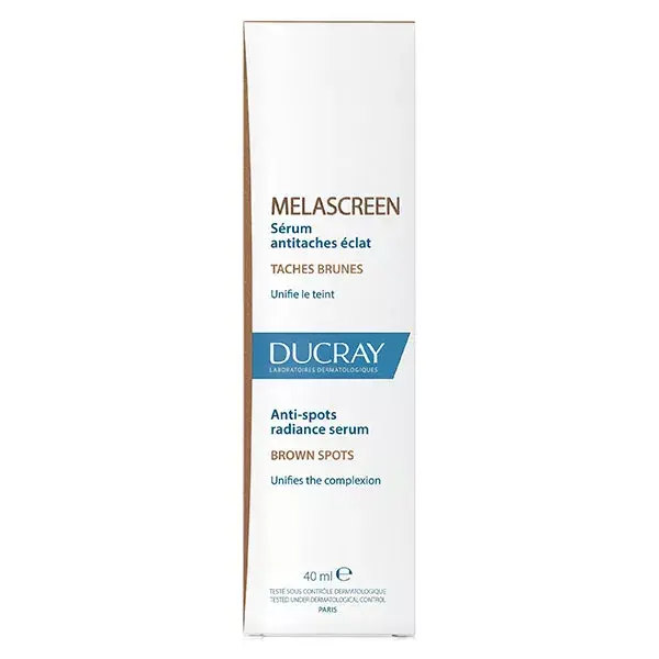 Apply to the face.Ducray Melascreen Anti-Dark Spot Radiance Serum 40ml