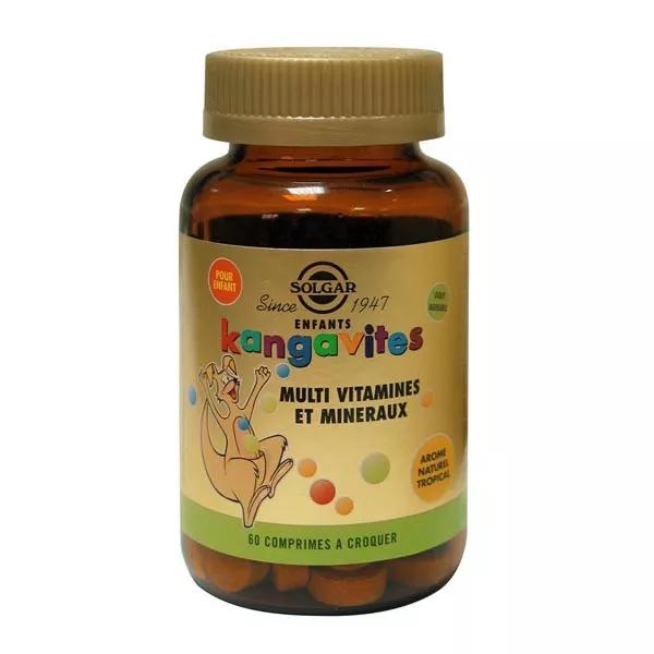 Solgar Kangavites 60 tabletas masticable aroma Tropical