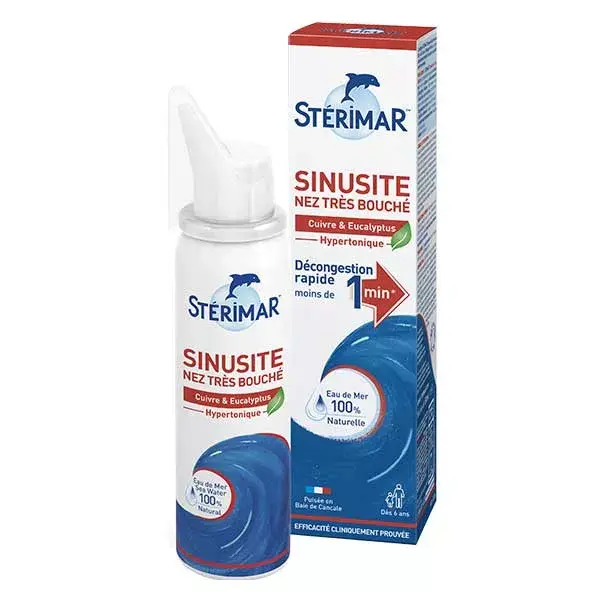 Stérimar Stop & Protect Nez Infecté Très Bouché Sinusite 50ml
