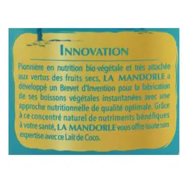 La Mandorle Boisson Instantanée en Poudre Lait de Coco Bio 400g