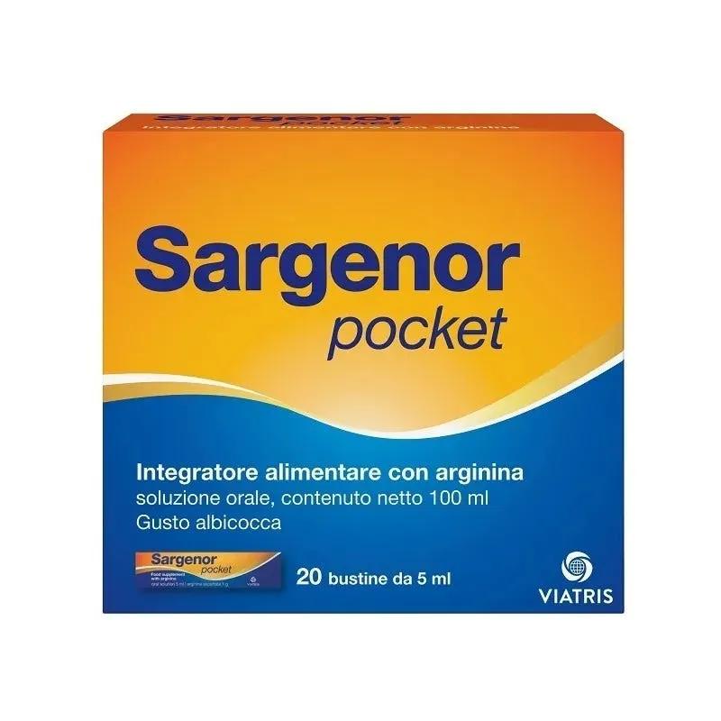 Sargenor Pocket Integratore Per Affaticamento e Energia 20 Bustine