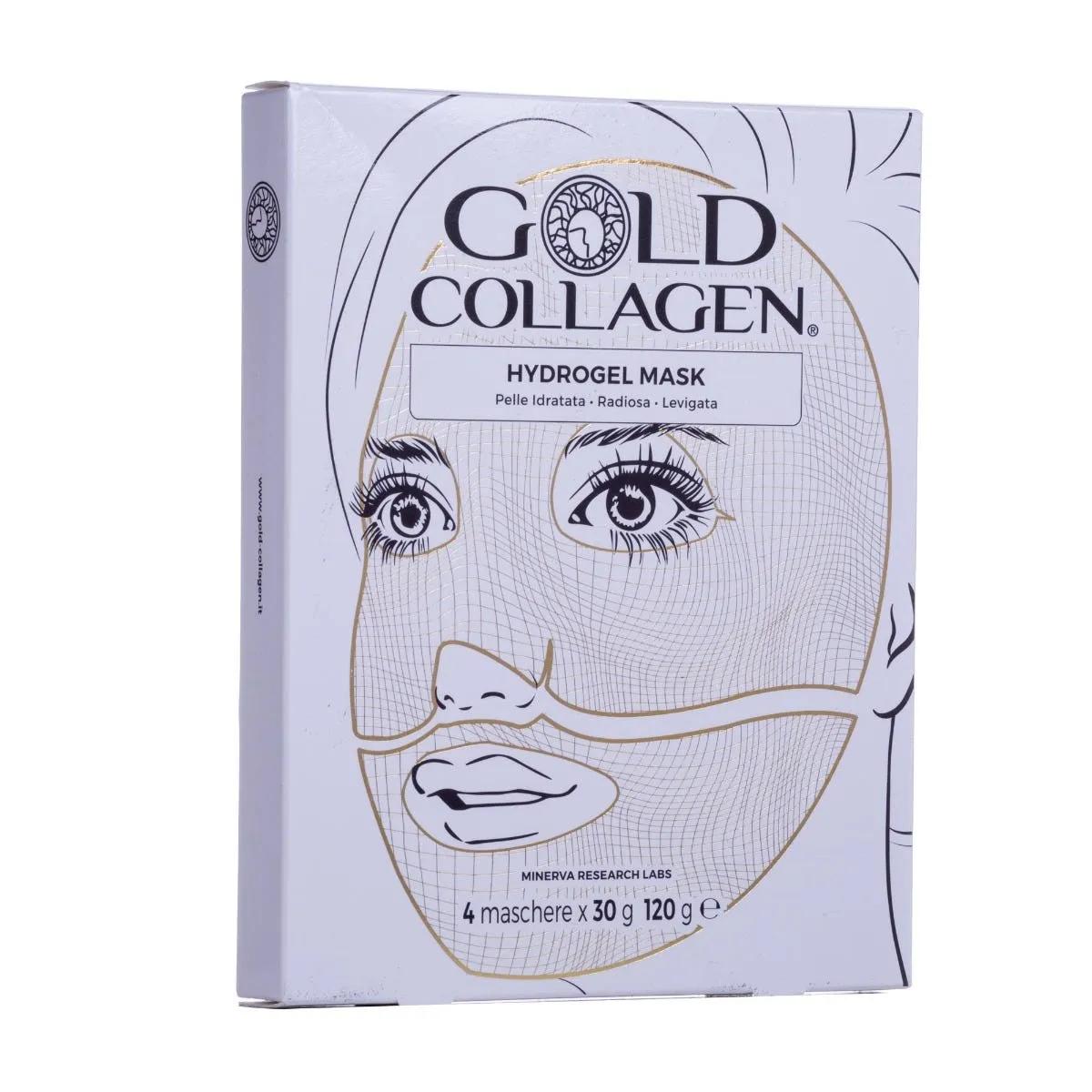 Gold Collagen Hydrogel Mask Trattamento Idratante e Antiage