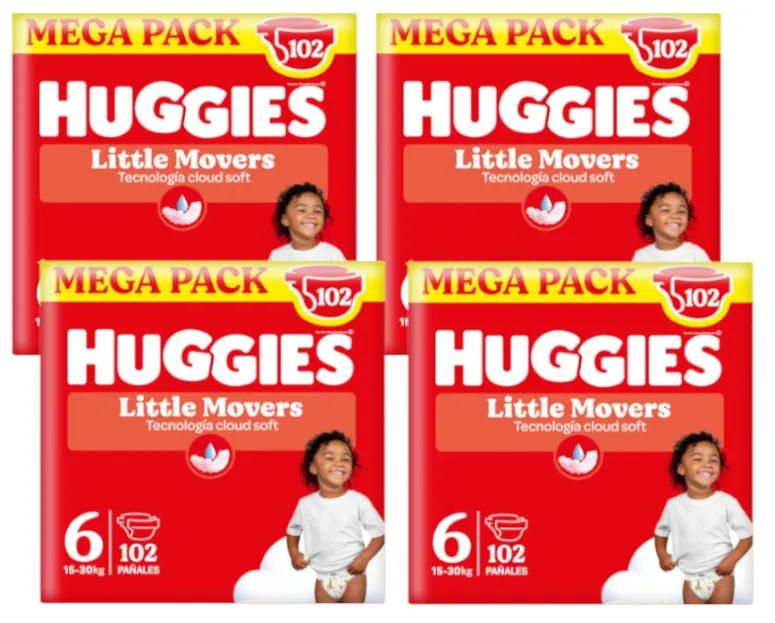 Imagen de Huggies Little Movers Pañales Disney Talla 6 (15-30 Kg) 4x102 Uds
