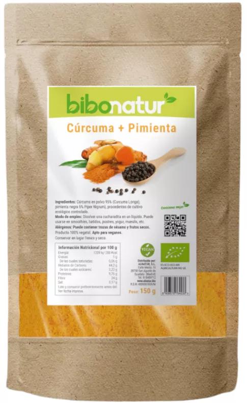 Bibonatur Cúrcuma + Pimienta Negra 150 gr