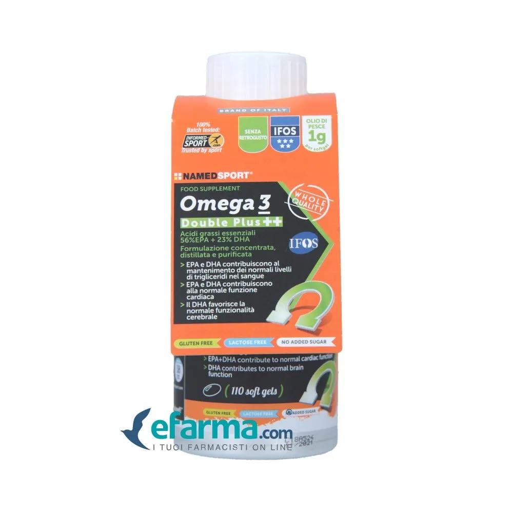 Named Sport Omega 3 Double Plus++ Integratore di Acidi Grassi 110 Soft Gel